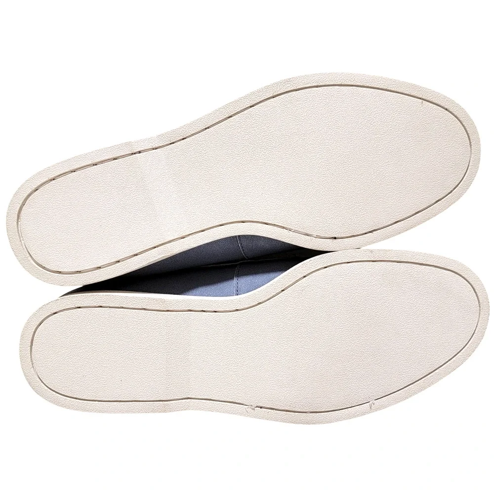 Club Room Men 2-Eye Casual Boat Shoe Elliot Size US 9.5M Light Blue Faux Leather